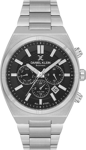 שעון גבר Daniel Klein Business DK.1.14476-2 – כסוף לוח שחור