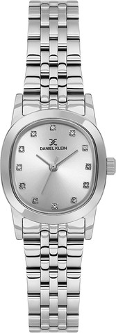 שעון נשים Daniel Klein DK.1.14327-1 – כסף אלגנטי עם אבנים נוצצות