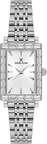 שעון נשים Daniel Klein DK.1.14329-1 – כסף יוקרתי עם מסגרת אבנים