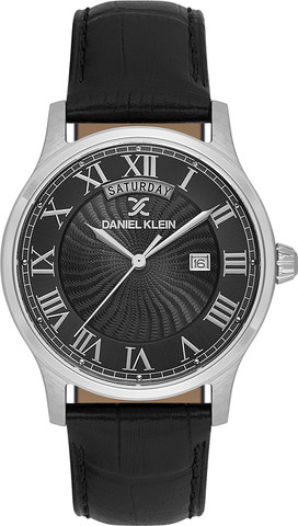 שעון גבר Daniel Klein DK.1.14336-2 – כסף לוח שחור
