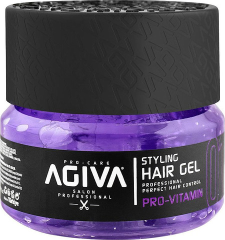 Agiva Styling Hair Gel Pro Vitamin - Purple 700ml - ג'ל עיצוב מקצועי לשיער