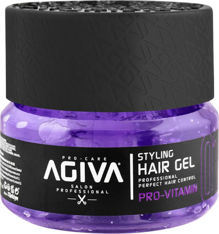 Agiva Styling Hair Gel Pro Vitamin 01 - Purple 200ml - ג'ל עיצוב מקצועי לשיער