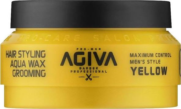 ווקס לשיער Agiva Hair Wax 04 YELLOW Aqua Wax Grooming 90mL אגיבה