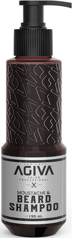 שמפו לזקן אגיבה AGIVA MOUSTACHE & BEARD SHAMPOO 150ML