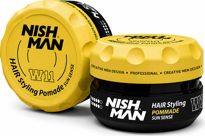 NISHMAN W11 Sun Sense Hair Styling Pomade – פומייד לעיצוב שיער עם גימור טבעי