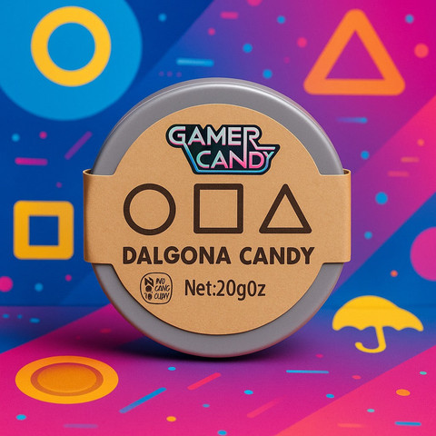 Squid Games Dalgona Candy סוכריית דלגונה בסגנון משחקי הדיונון