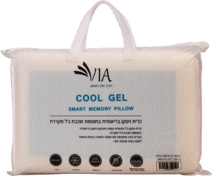 כרית ויסקו | כרית בריאותית עם שכבת ג'ל מקררת COOL GEL