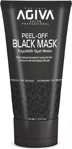 מסכה שחורה לפנים אגיבה 150 מ"ל Agiva Black Mask