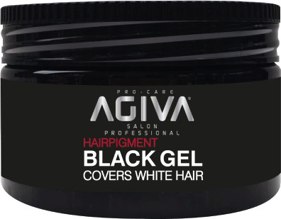 ג'ל כיסוי לשיער לבן Agiva BLACK Gel covers White Hair 250mL