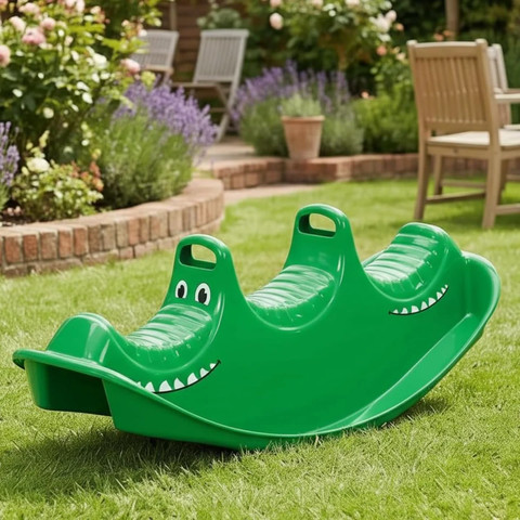 נדנדת טריו תנין תלת מושבית לילדים מבית Dantoy