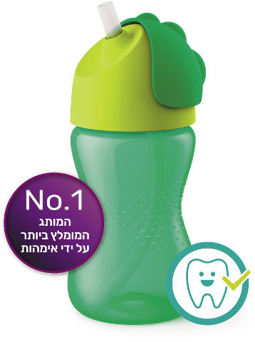 כוס עם קש לגיל 12+