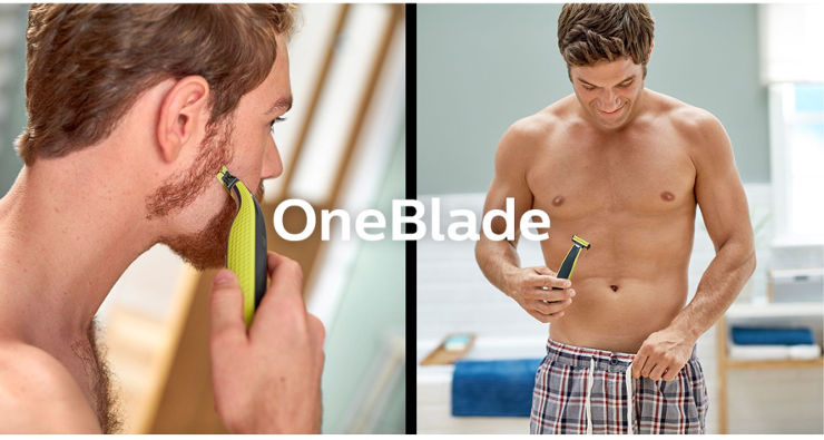 ONE BLADE, מכשיר לעיצוב זיפים וגילוח פנים וגוף 45 דקות פעולה