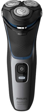 מכונת גילוח נטענת לשימוש יבשרטוב Philips פיליפס AquaTouch Shaver Series 3000 S312251