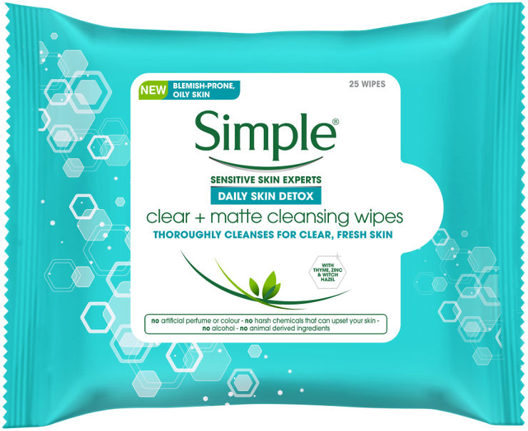 DAILY SKIN DETOX מגבוני ניקוי למראה מאט
