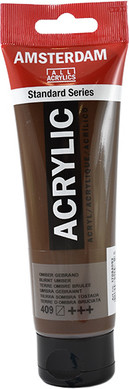 אקריליק Amsterdam בצבע  burnt umber