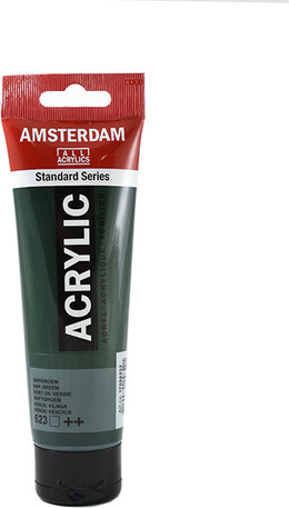 אקריליק Amsterdam בצבע sap green