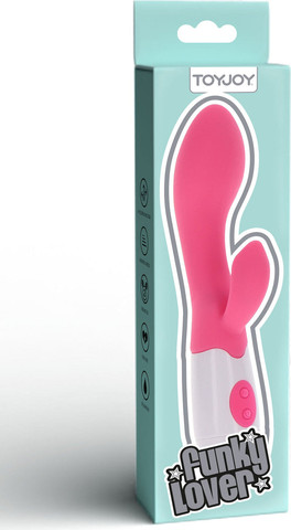 ויברטור סיליקון | 2 מנועים | Funky Lover Vibrator | ,ורוד