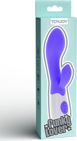 ויברטור סיליקון | 2 מנועים | Funky Lover Vibrator ,סגול
