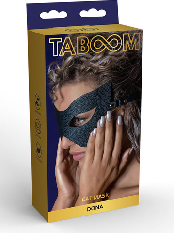 מסיכת פנים חתולה סקסית | Dona Cat Mask ,שחור