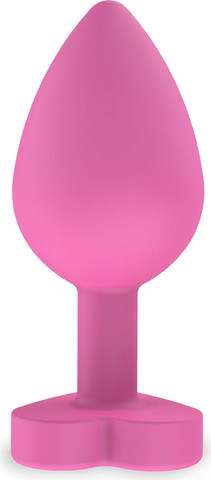 פלאג אנאלי בצורת לב ומסרים שובבים  8.5 ס"מ | Buttplug Let's Fuck ,ירוק