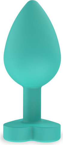 פלאג אנאלי בצורת לב ומסרים שובבים  8.5 ס"מ | Buttplug Your Ass Is Mine ,ירוק