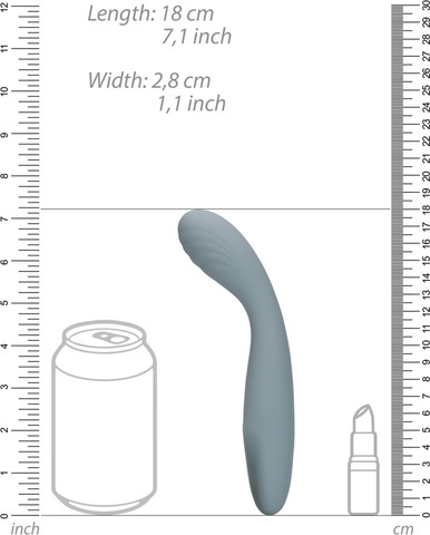 לאב ליין אולטרא סופט ULTRA SOFT USB G SPOT VIBRATOR GRAY