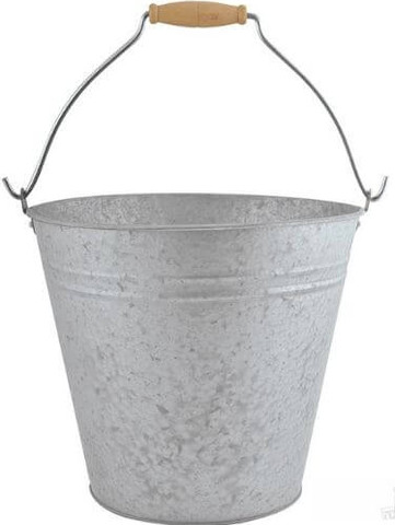 דלי פח קלאסי עם ידית נשיאה 28X32.7X26.5 ס"מ