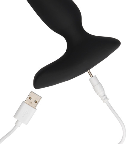 פלאג אנאלי רוטט מדורג עם שלט רחוק – Loveline Beaded Vibrating Anal Plug ,שחור