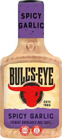 Bull's Eye Spicy Garlic בולס איי רוטב ברביקיו בטעם שום ספייסי