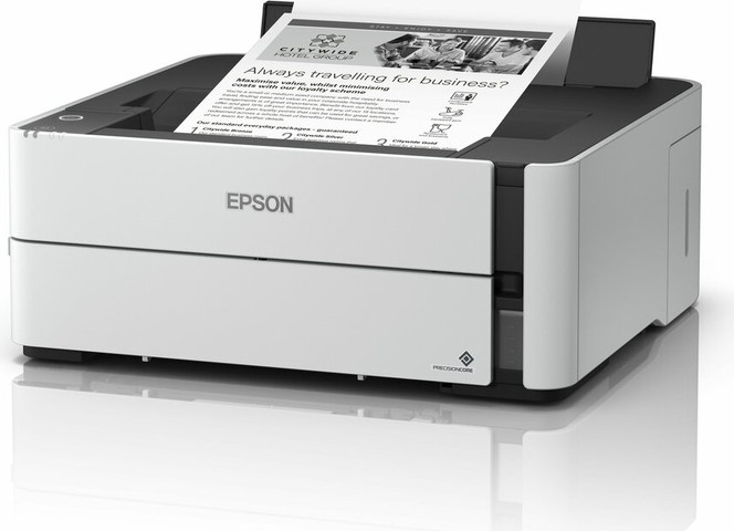 מדפסת בקבוקוני דיו עסקית אלחוטית - שחור לבן Epson אפסון EcoTank M1170