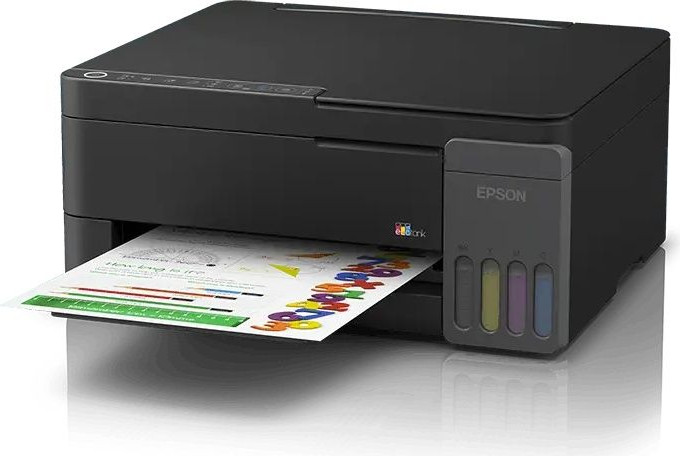 מדפסת הזרקת דיו צבעונית Epson EcoTank L3350