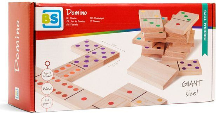 משחק דומינו ענק XL לבית ולחצר - BS Toys - משחקי ענק