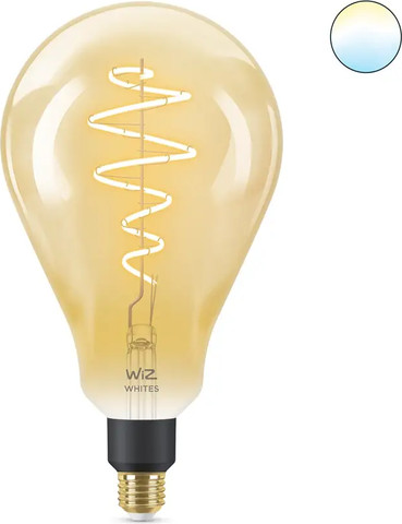 נורת פחם WiZ Wi-Fi BLE 25W PS160 E27 920-50 Amb 1CT/2 אמבר