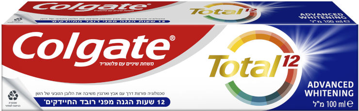 טוטאל משחת שיניים הלבנה