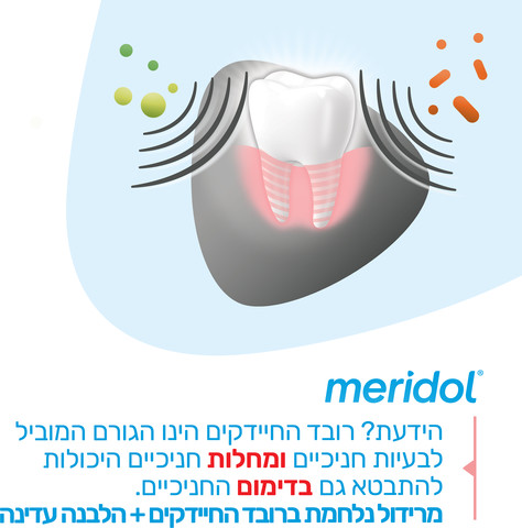 משחת שיניים להגנה על החניכיים + הלבנה עדינה מסייעת במניעת בעיות חניכיים וחזרתן