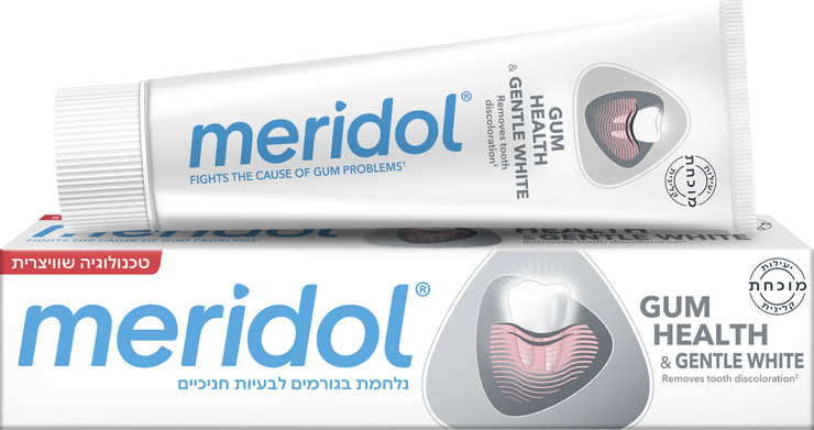 משחת שיניים להגנה על החניכיים + הלבנה עדינה מסייעת במניעת בעיות חניכיים וחזרתן