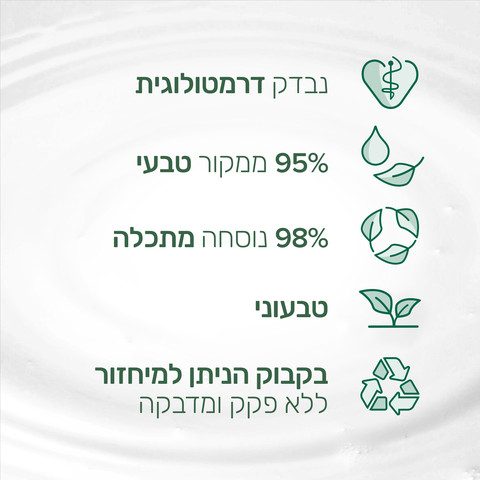 נטורלס תחליב רחצה יסמין וחלב