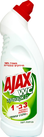 ג'ל לשירותים עם אקונומיקה 3 ב- 1