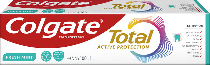 משחת שיניים טוטאל הגנה פעילה מנטה מרעננת