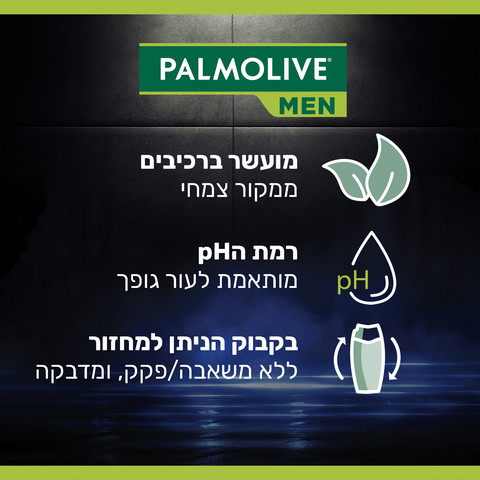 3 ב -1 סבון גוף ושמפו ספורט לגבר