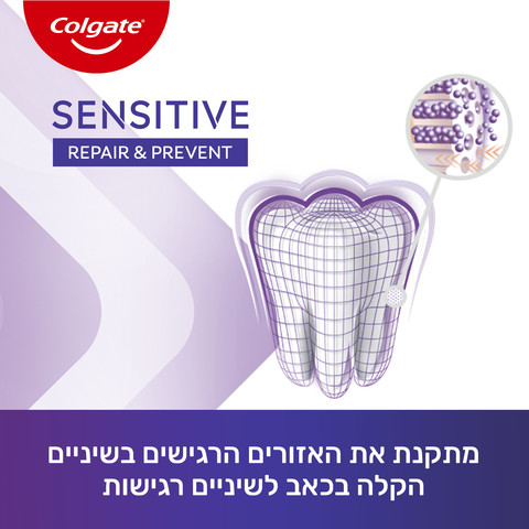 משחת שיניים לשיניים רגישות - שיקום ומניעה - הגנה כוללת