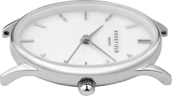 שעון נשים Rosefield Oval Pearl OWGSS-OV03 כסוף עם לוח פנינה
