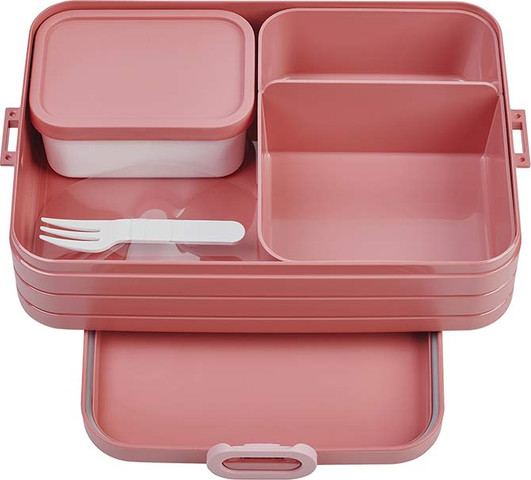 קופסת אוכל Bento גדולה רימון