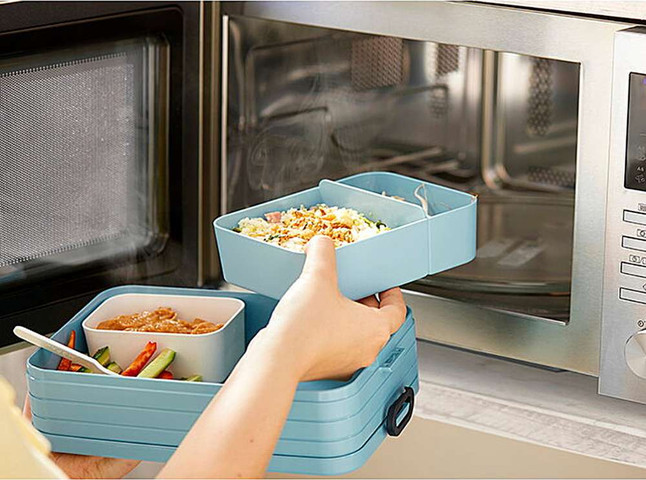 קופסת אוכל Bento גדולה רימון