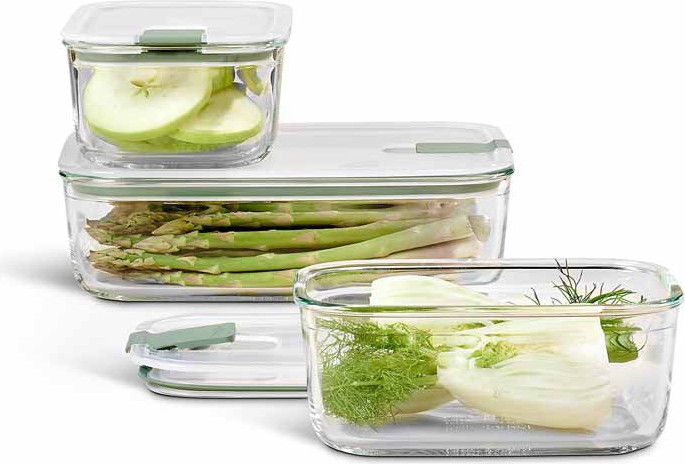 סט 3 קופסאות אוכל זכוכית easyclip SAGE M