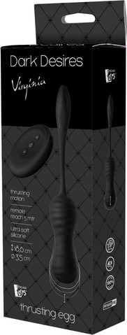 ביצה רוטטת עם שלט DARK DESIRES