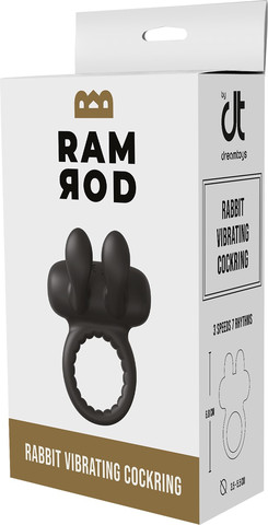 טבעת רטט זוגית עם ארנבון לגירוי הדגדגן – Ramrod Rabbit