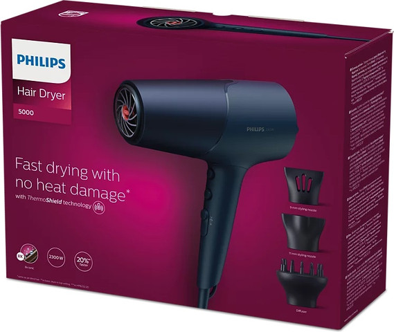 מייבש שיער מקצועי Philips פיליפס 5000 Series BHD510/20