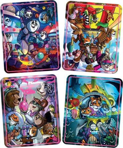 חוברת טוש מים ומדבקות 3 ב-1 - הרפתקאות קסומות - Qwi toy
