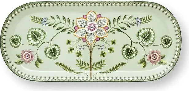 מגש לעוגה בצבע ירוק בהיר 33.6/15.5 סמ Lily&Lotus מבית PIP STUDIO